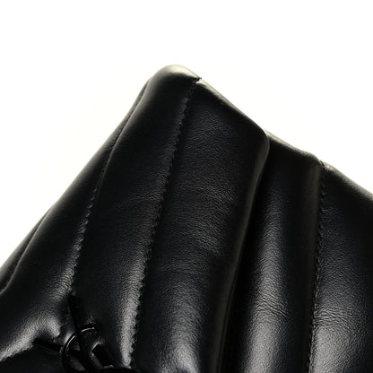 Saint Laurent Calfskin Y Quilted Monogram Toy Loulou Crossbody Bag Black 7 of 7