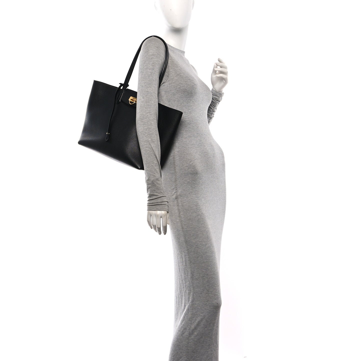 Calfskin Travel Tote Black