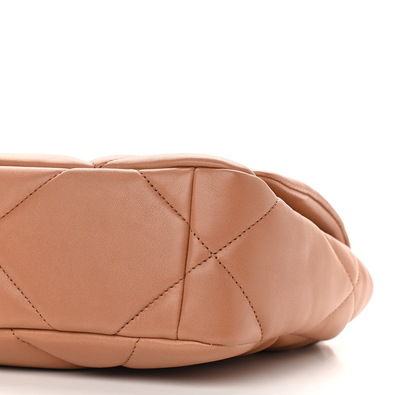 Chanel Lambskin Quilted Medium Chanel 19 Flap Brown 10 of 11