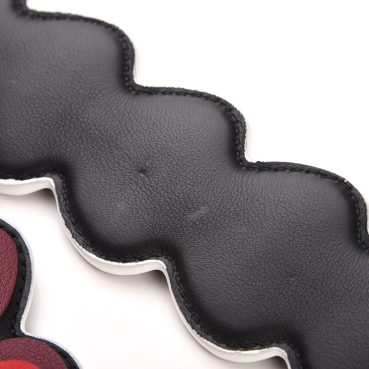 Vitello Dolce Heart Spike Studded Strap You Black Multicolor