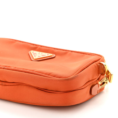 Prada Tessuto Nylon Mini Camera Crossbody Orange 12 of 12