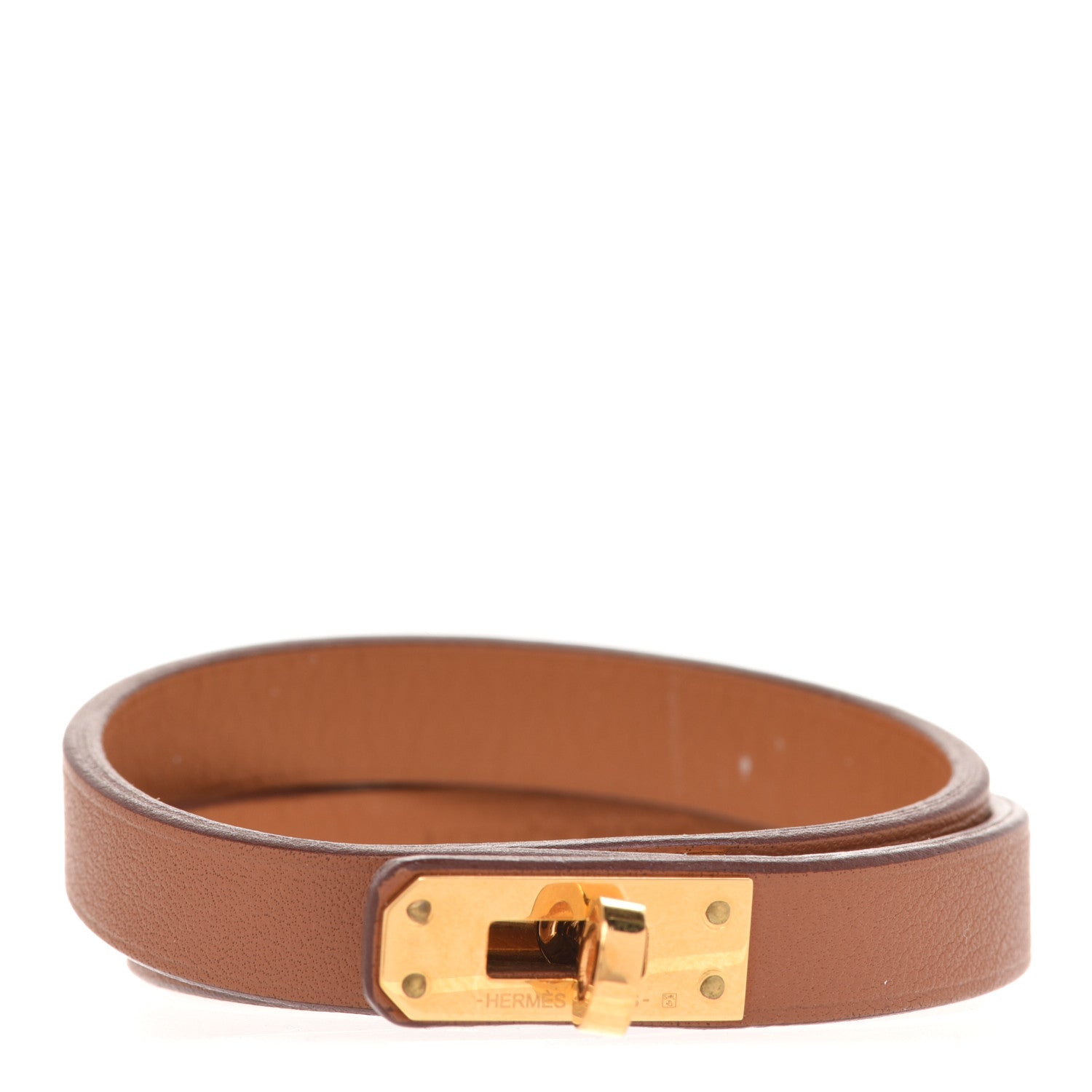 Hermes Swift Kelly Double Tour Bracelet T2 Gold 1 of 6