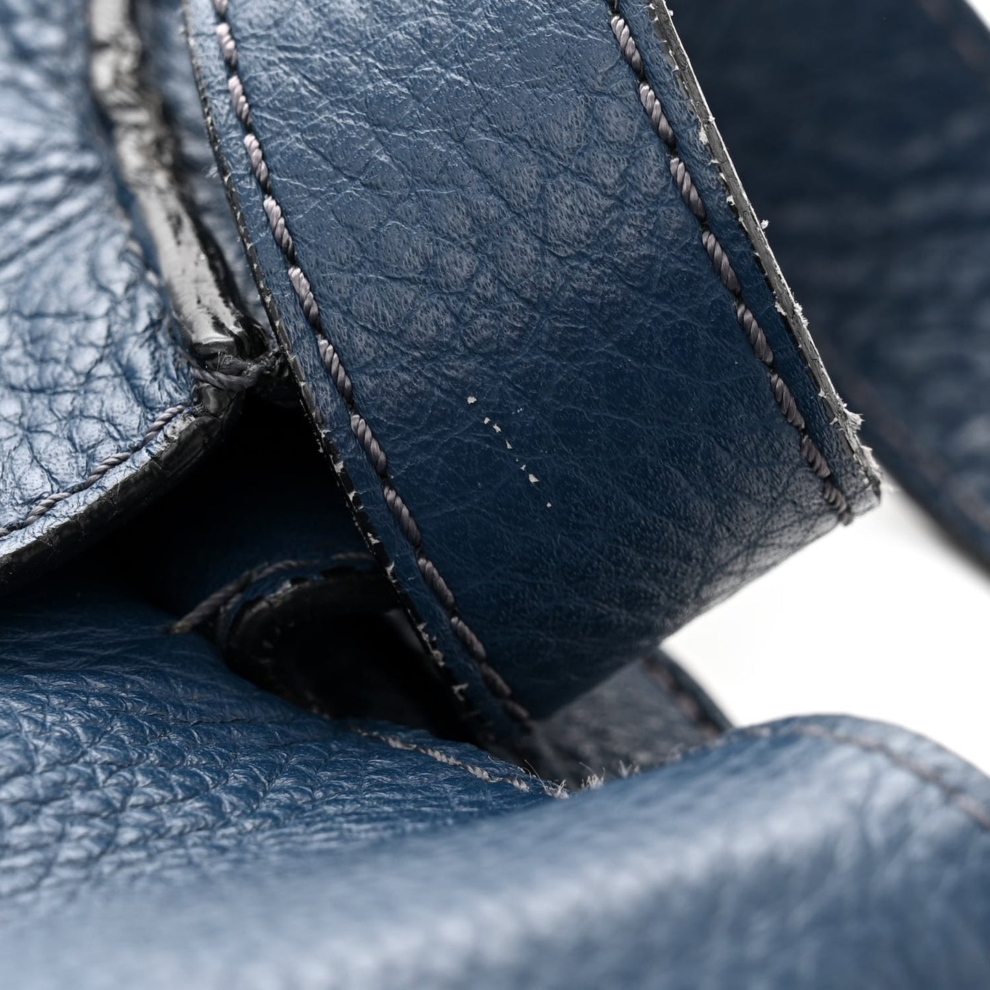 Calfskin Medium Marcie Round Crossbody Bag Royal Navy