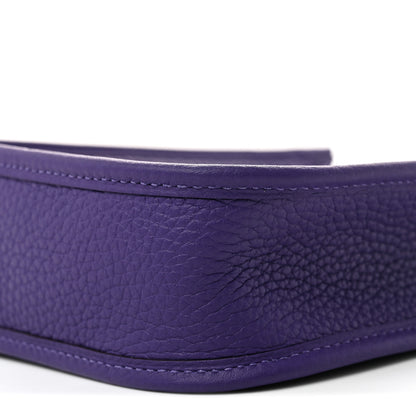 Hermes Taurillon Clemence Evelyne TPM Purple 10 of 11