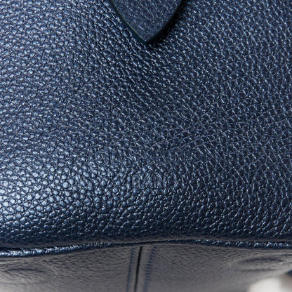 Louis Vuitton Metallic Empreinte Monogram Giant Speedy Bandouliere 20 Navy Nacre 9 of 12