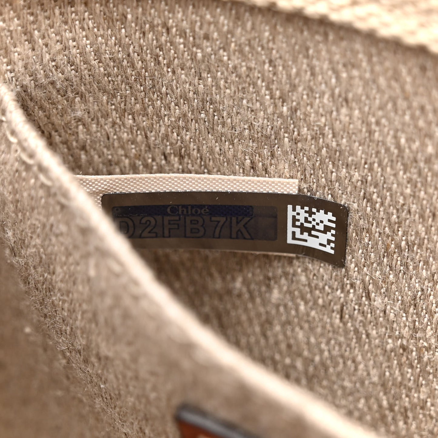 Cotton Calfskin Mini Woody Ribbon Tote White Brown