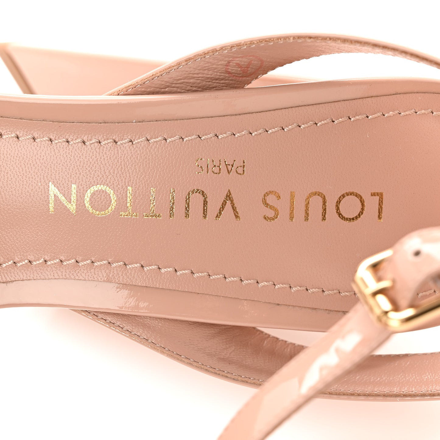 Patent Shake Platform Sandal 39.5 Nude Pink