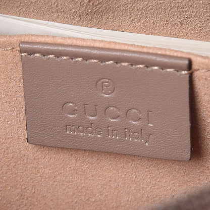 Gucci Calfskin Matelasse Mini GG Marmont Chain Shoulder Bag Porcelain Rose 8 of 9