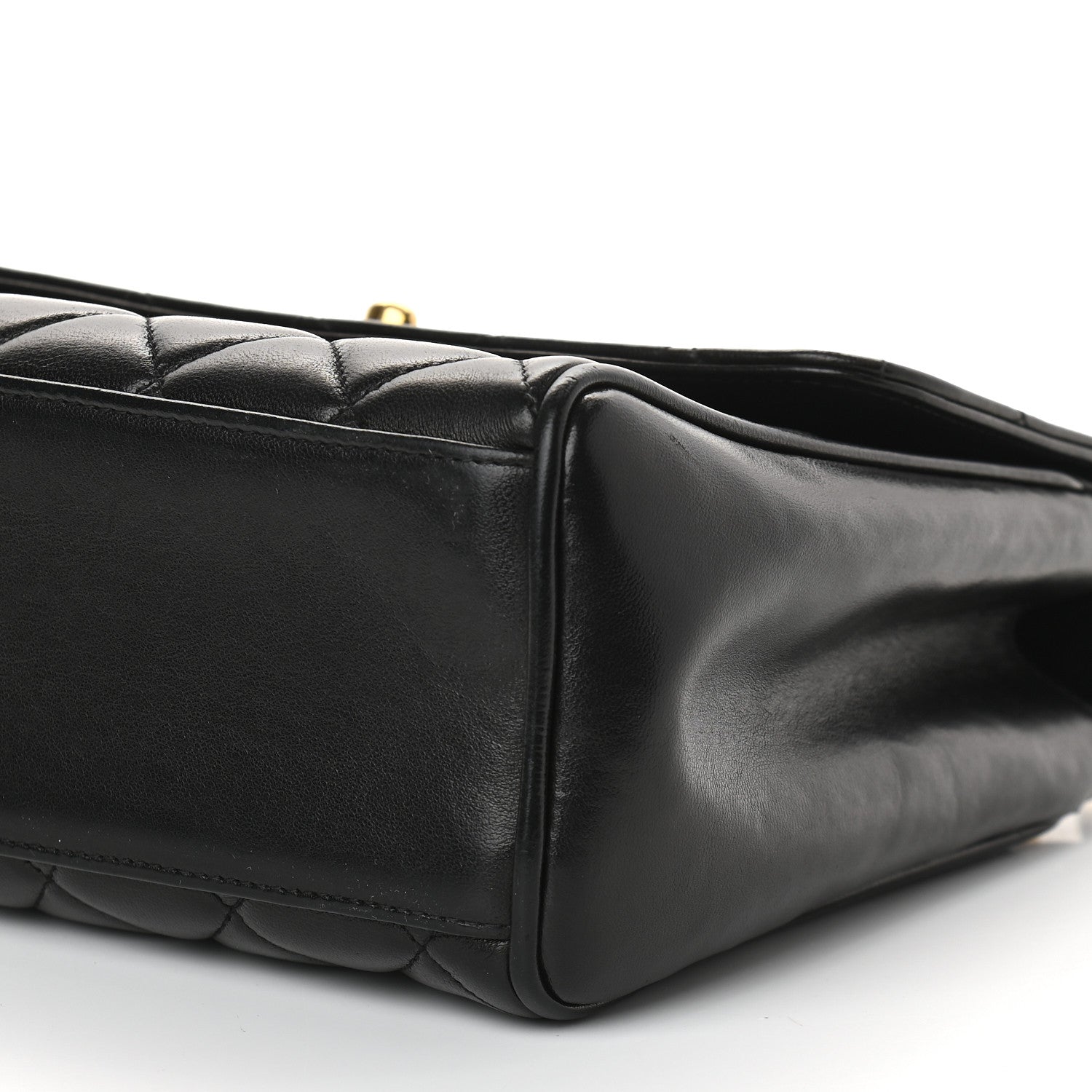 Chanel Lambskin Quilted Medium Kelly Flap Bag Black 10 of 17