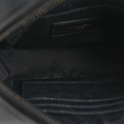 Saint Laurent Calfskin Matelasse Monogram Lou Belt Bag Black 5 of 11