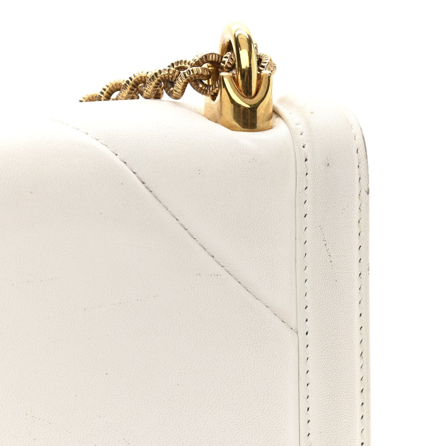 Calfskin Large Devotion Bag White