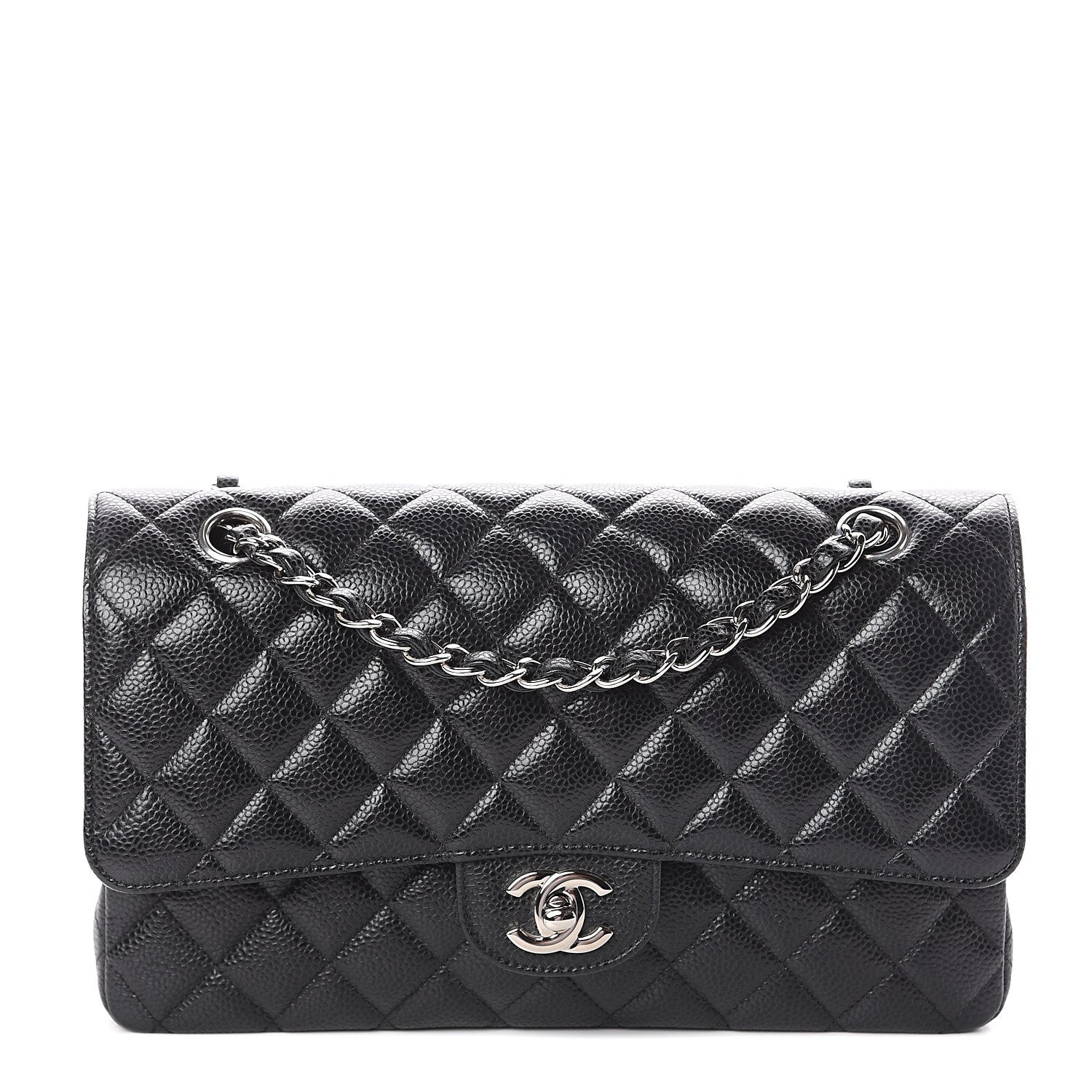 Chanel Caviar Quilted Medium Double Flap Black 1 of 9