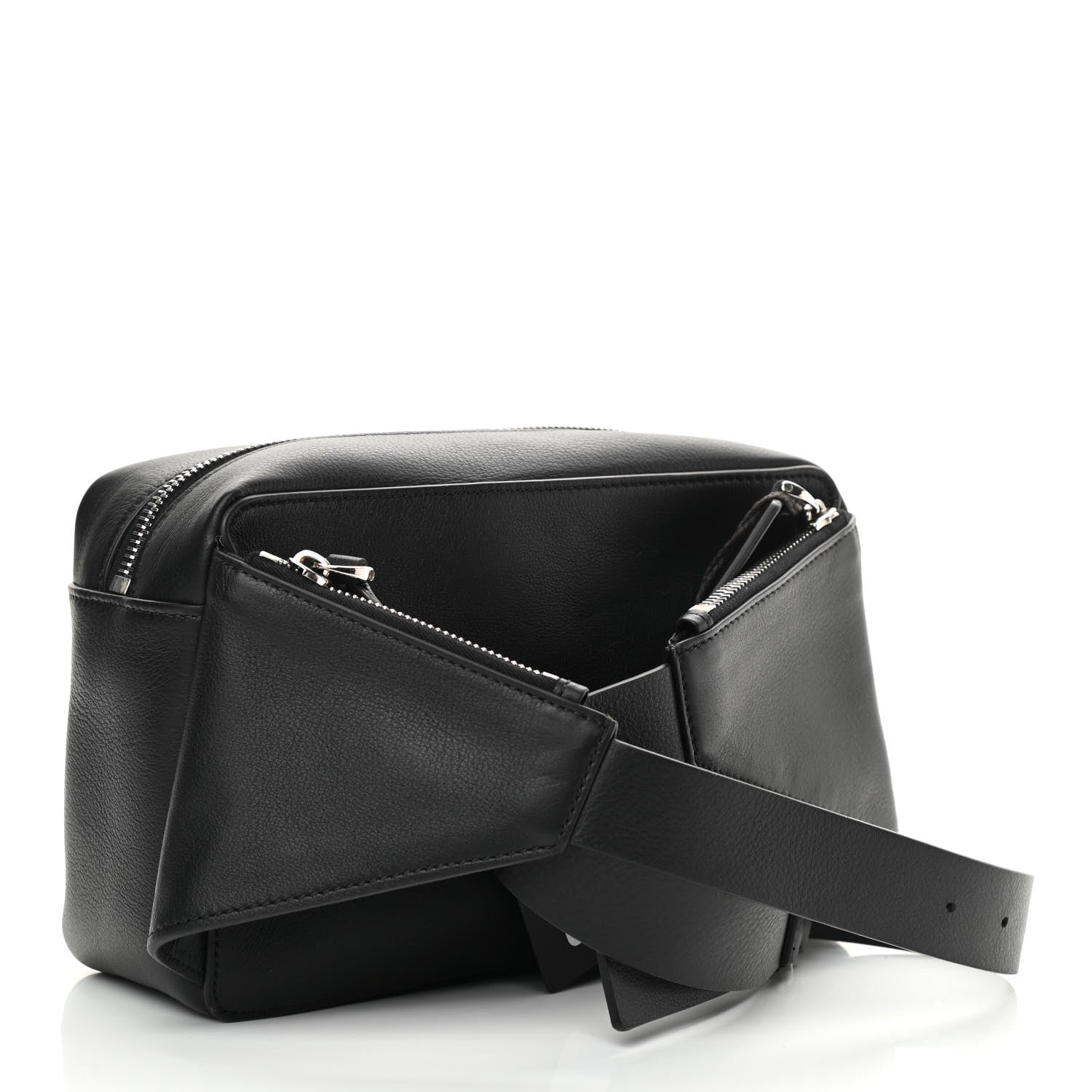 Valentino Garavani Calfskin Mens VLogo Belt Bag Black White 3 of 9
