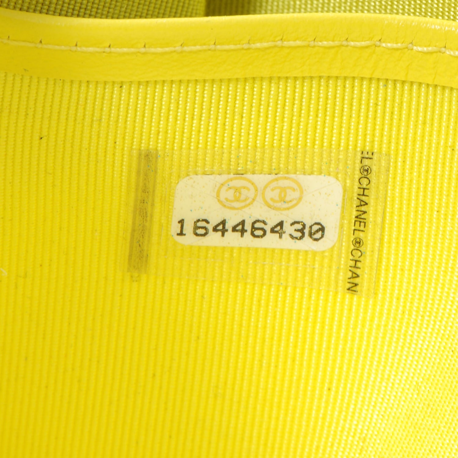 Chanel Patent Quilted Zip Around Wallet Yellow 7 of 7