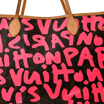 Louis Vuitton Monogram Graffiti Neverfull GM Fuchsia 8 of 11