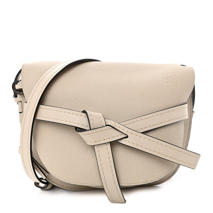 Loewe Grained Calfskin Small Gate Crossbody Bag Light Oat 1 of 12