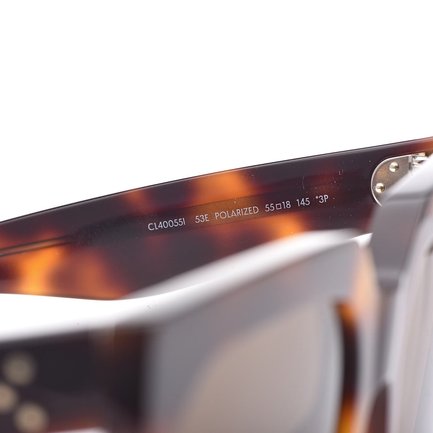 Acetate Polarized Square Sunglasses CL 40055I Red Havana