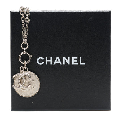 Chanel Medallion CC Chain Necklace Silver 5 of 5