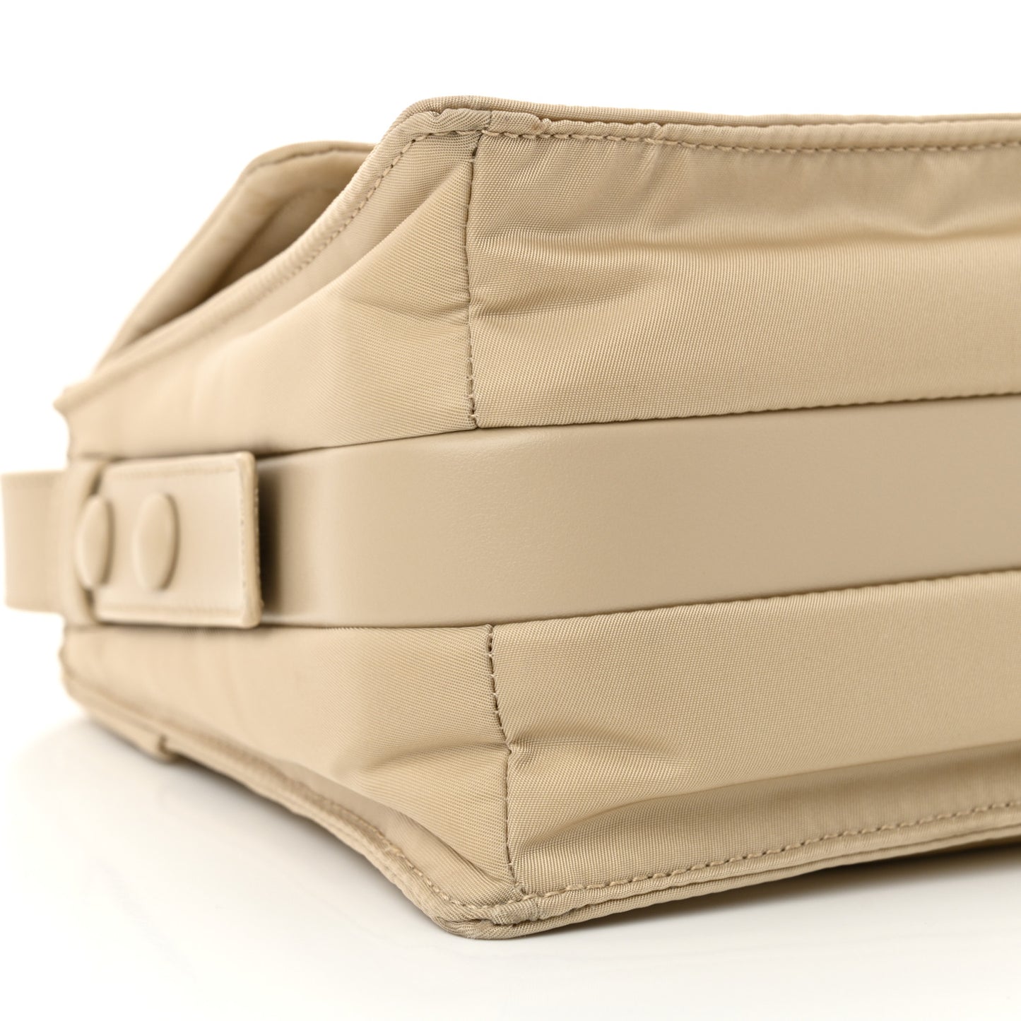 Re-Nylon Vitello Padded Small Flap Shoulder Bag Deserto