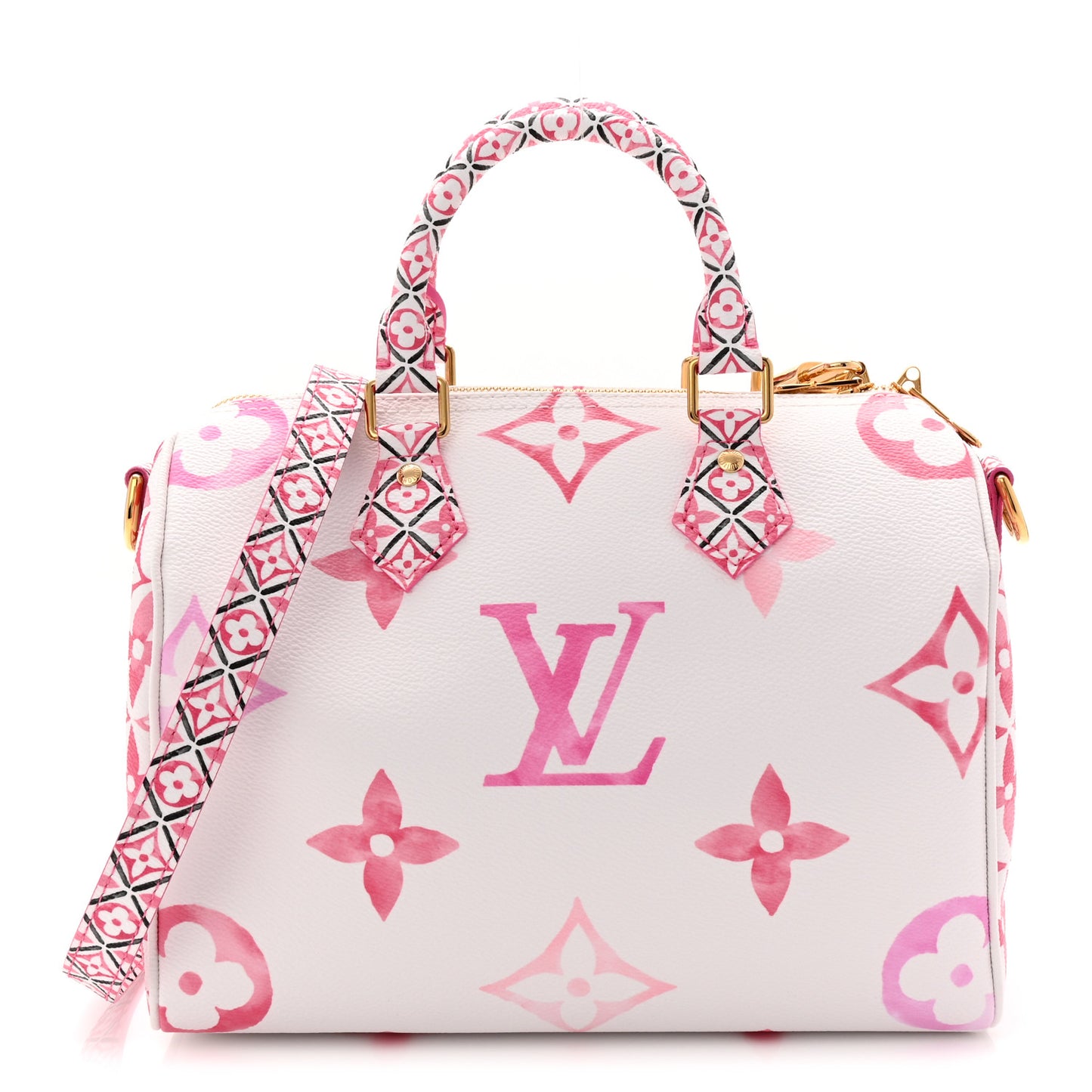 Monogram Giant By The Pool 2.0 Speedy Bandouliere 25 Rose