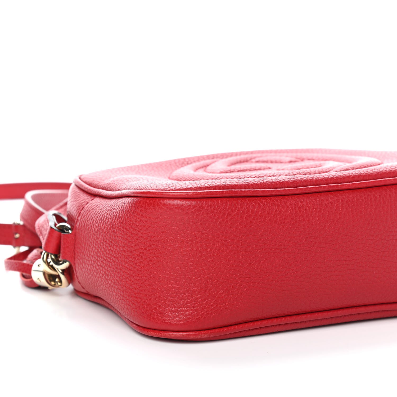Gucci Pebbled Calfskin Small Soho Disco Bag Tabasco Red 10 of 11