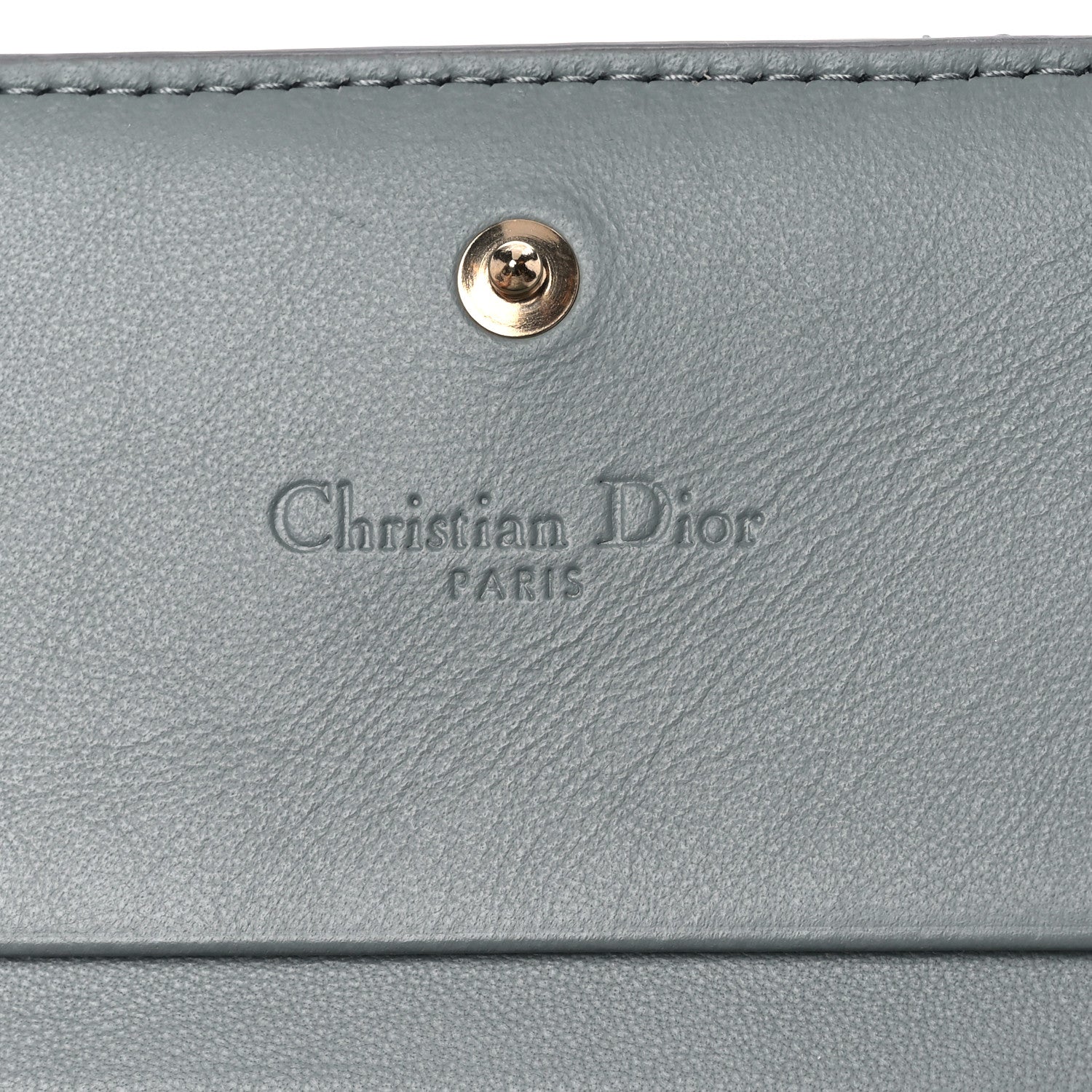 Christian Dior Patent Cannage Mini Lady Dior Wallet Grey 8 of 12
