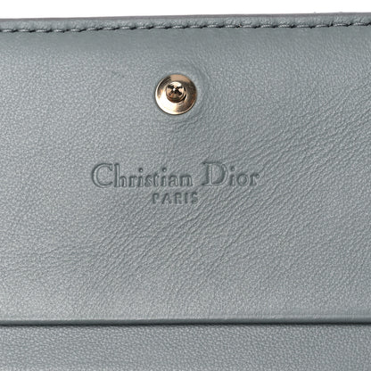Christian Dior Patent Cannage Mini Lady Dior Wallet Grey 8 of 12