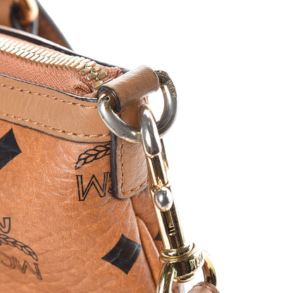 MCM Visetos Medium Essentials Shopper Tote Cognac 23 of 24