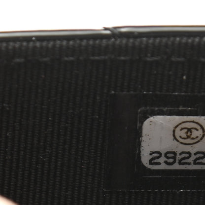 Chanel Patent Quilted Flap Card Holder Wallet Black 7 of 8
