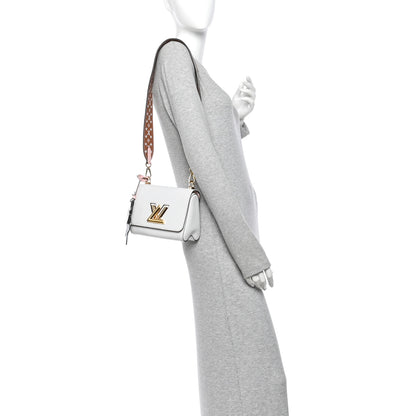 Louis Vuitton Epi Asnieres Flowers Twist Shoulder Bag PM White 2 of 9
