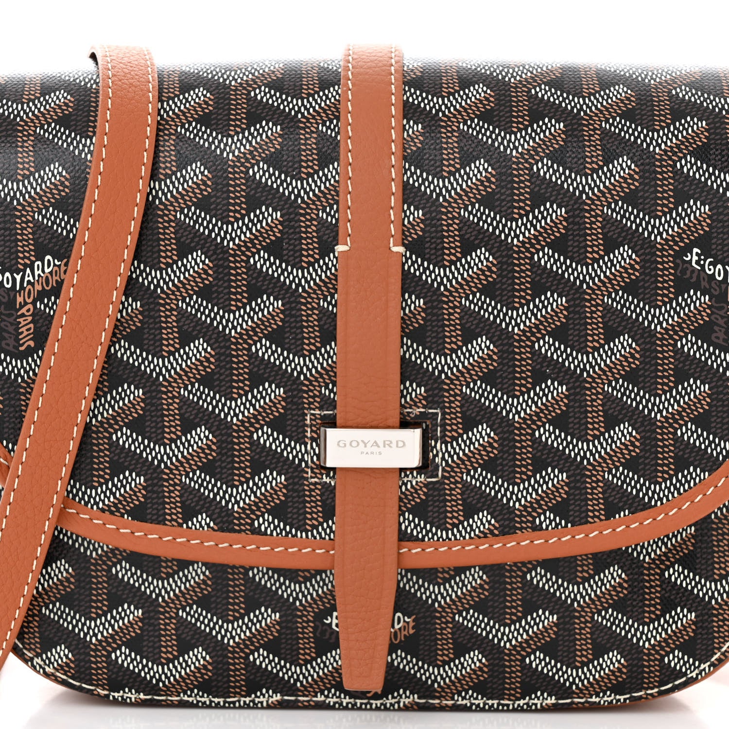 Goyard Goyardine Belvedere II PM Messenger Bag Black Gold 7 of 9