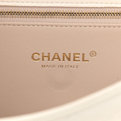 Chanel Lambskin Quilted Medium Coco Lux Flap Beige 7 of 15