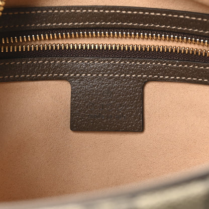 Gucci GG Supreme Monogram Web Small Ophidia Shoulder Bag Brown 6 of 10