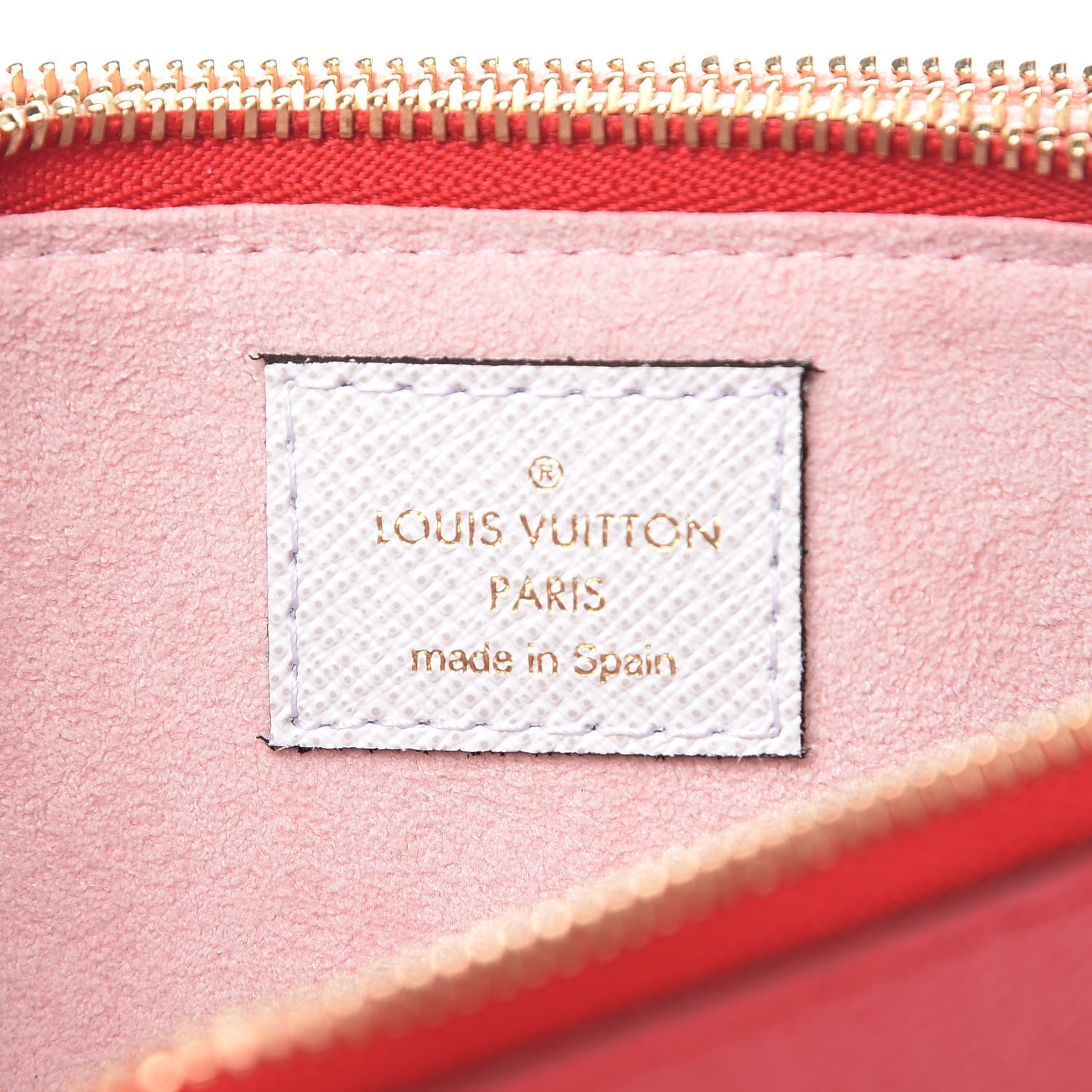 Louis Vuitton Monogram Giant Double Zip Pochette Rouge 8 of 11