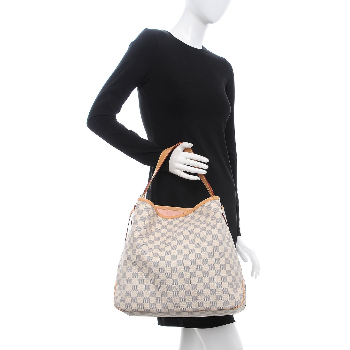 Damier Azur Delightful MM Rose Ballerine