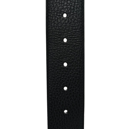 Gucci Dollar Calfskin 1973 Reversible Belt 80 32 Black Testa di Moro 4 of 4