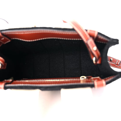 Chloe Felt Calfskin Small Woody Ribbon Tote With Strap Black 5 of 9