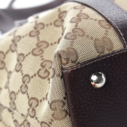 Gucci Monogram Medium Abbey Tote Dark Brown 9 of 19