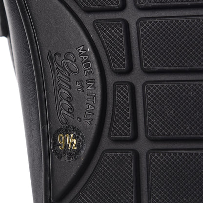 Gucci Guccissima Calfskin Mens Driver Loafers 9.5 Black 6 of 9