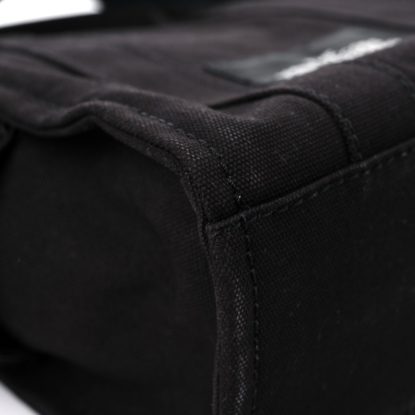 Cotton Canvas Mini The Traveler Tote Bag Black