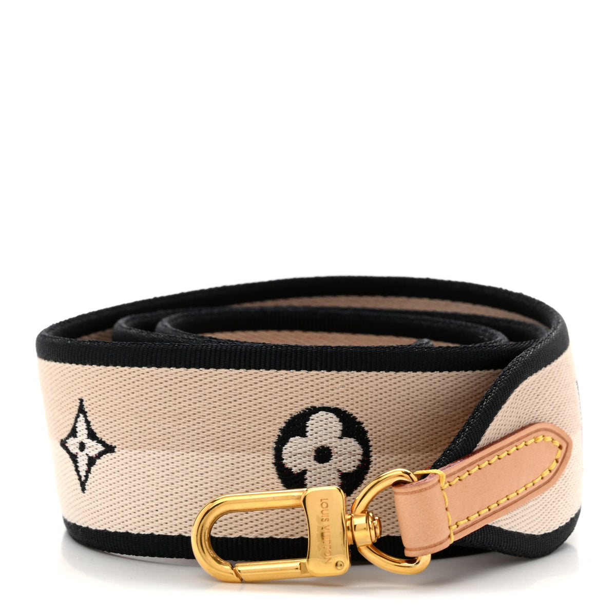 Louis Vuitton Jacquard Speedy Bandouliere 20 Shoulder Strap Black 1 of 4