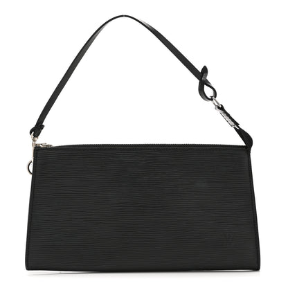Louis Vuitton Epi Pochette Accessories 24 Black 1 of 10
