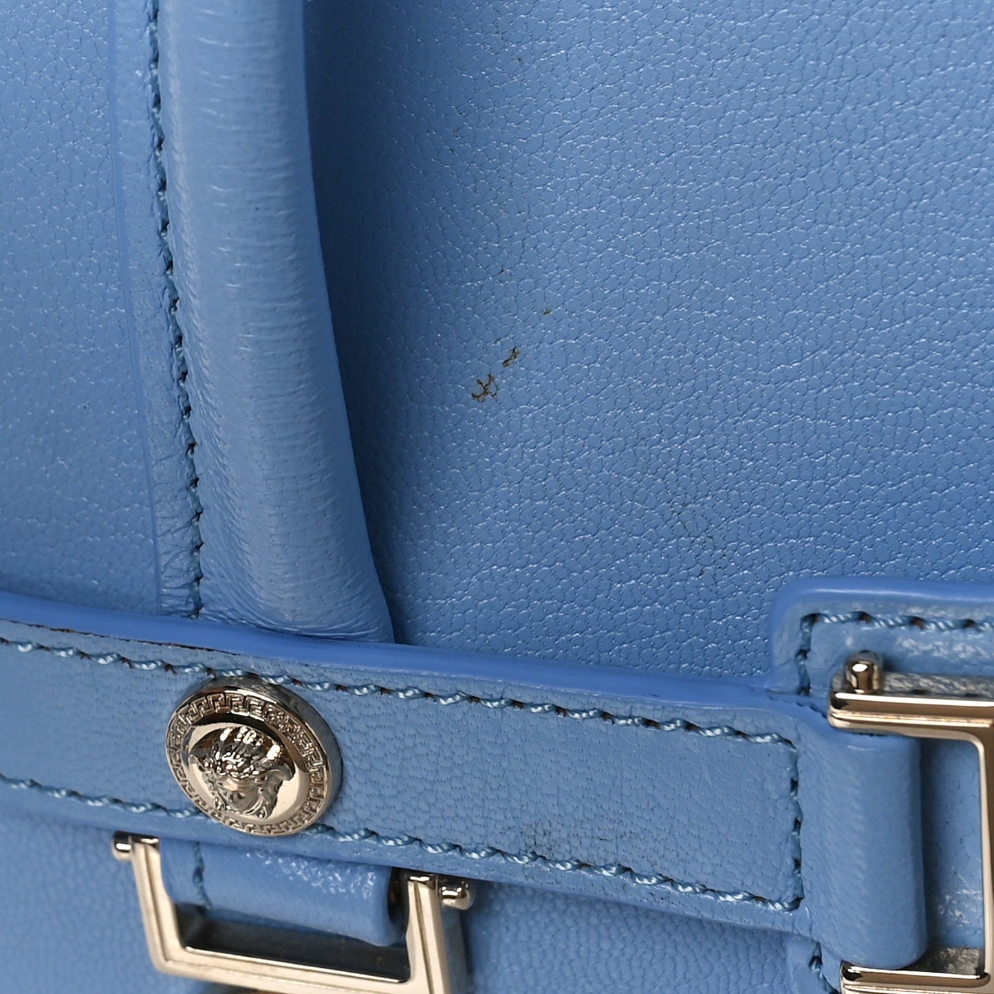 Calfskin Small Signature Bag Light Blue