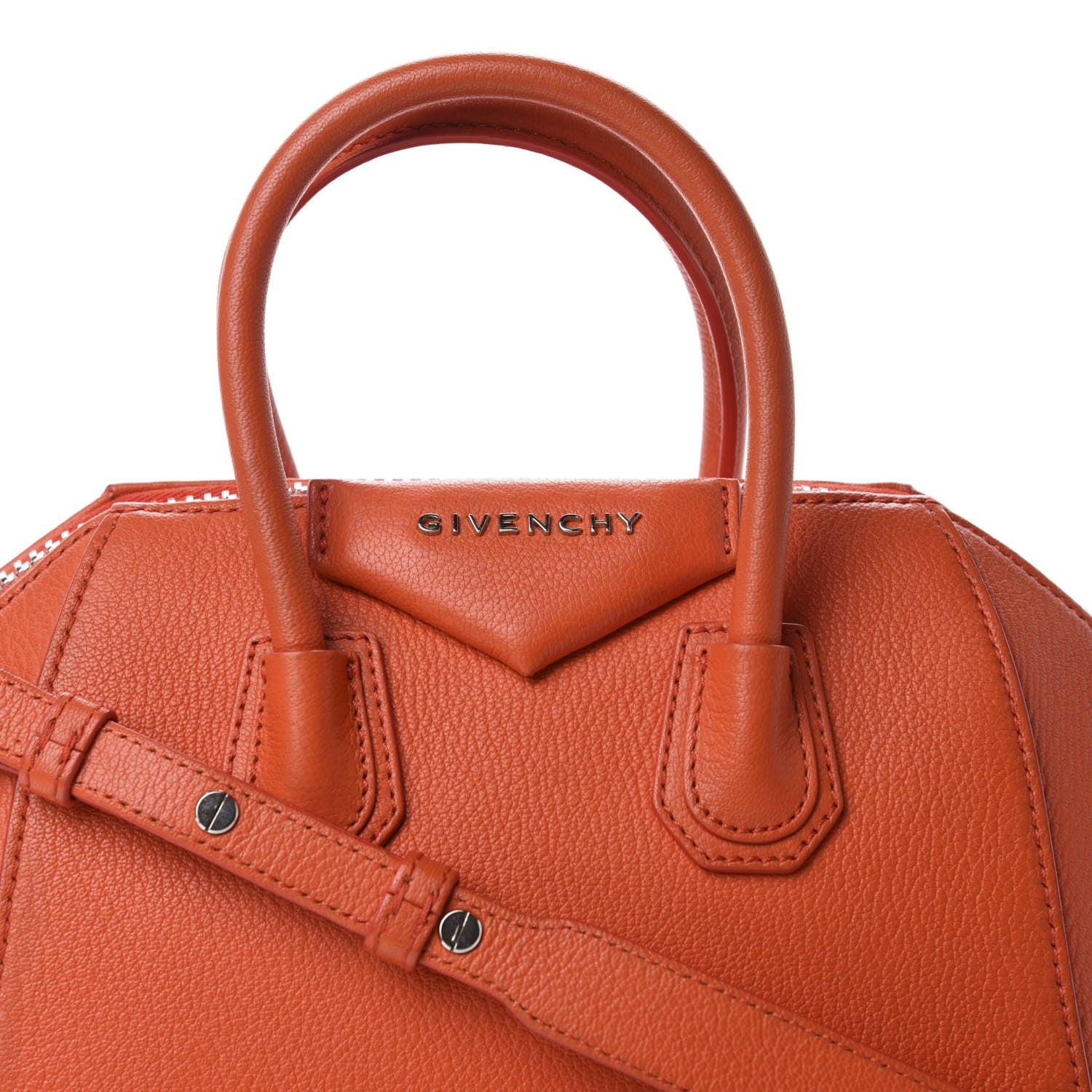 Givenchy Sugar Goatskin Mini Antigona Burnt Orange 10 of 10