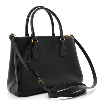 Prada Saffiano Medium Galleria Double Zip Tote Black 3 of 10