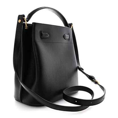 Mulberry Small Classic Grain Islington Bucket Bag Black 3 of 12