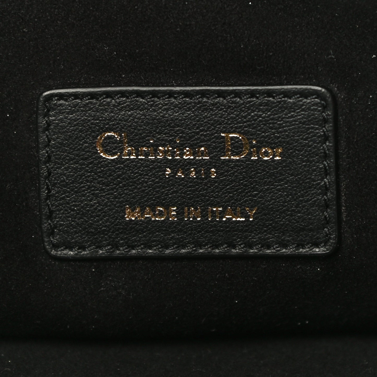 Calfskin Embossed Logo Zip Clutch Black