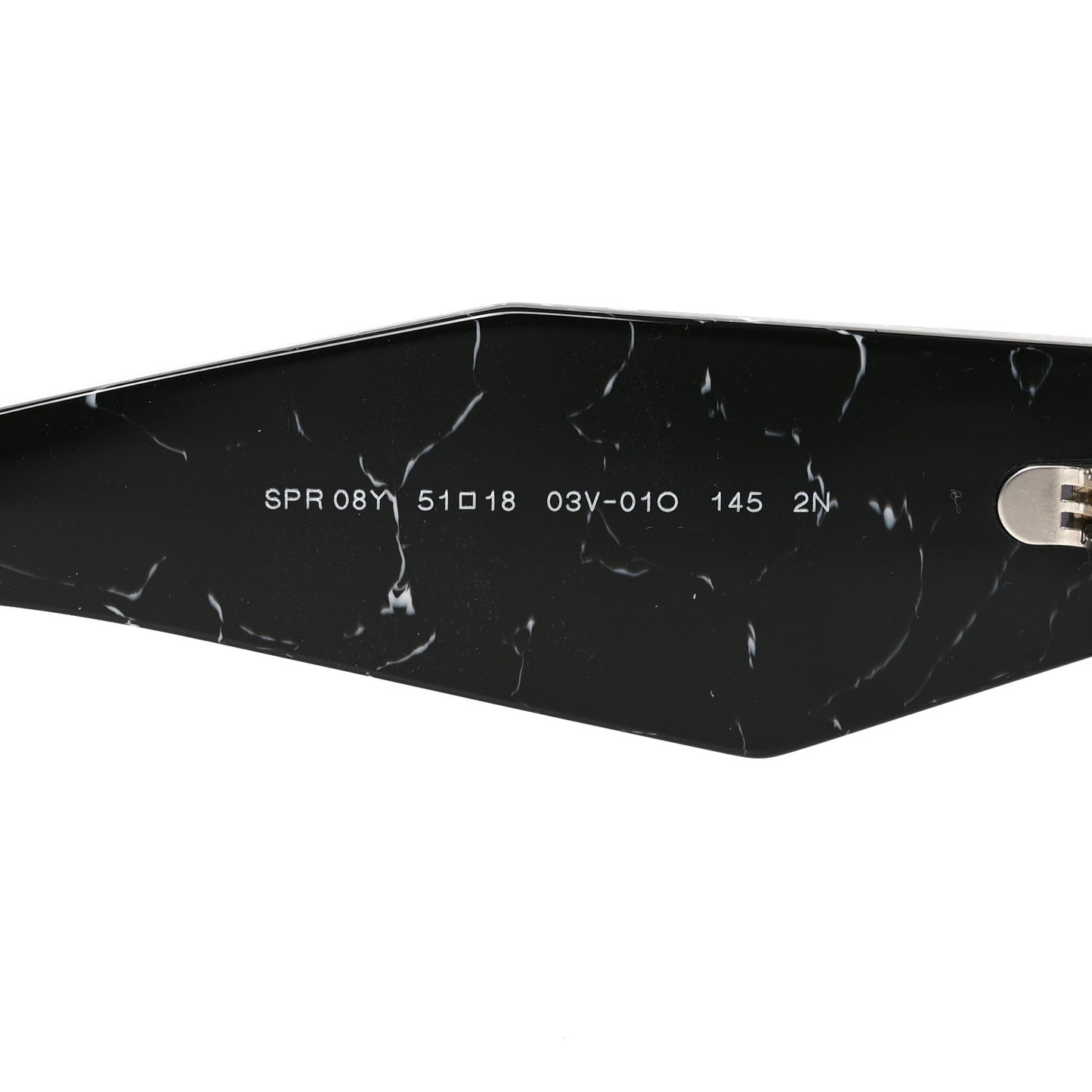 Acetate Symbole Sunglasses SPR 08Y Black Marble
