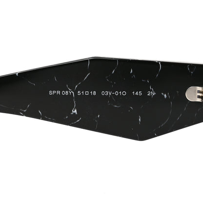 Prada Acetate Symbole Sunglasses SPR 08Y Black Marble 6 of 7