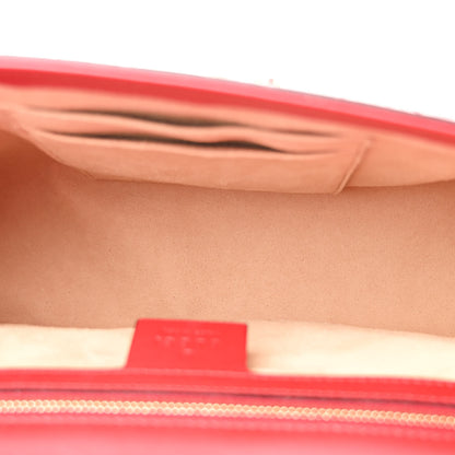 Gucci Guccissima Medium Padlock Shoulder Bag Hibiscus Red 5 of 12